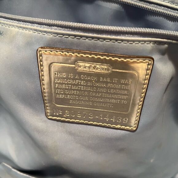 Coach Poppy Op Art Glam Signature Tote Bag - Picture 6 of 16